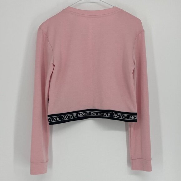 Activezone pastel pink long sleeve crop top - Picture 2 of 11